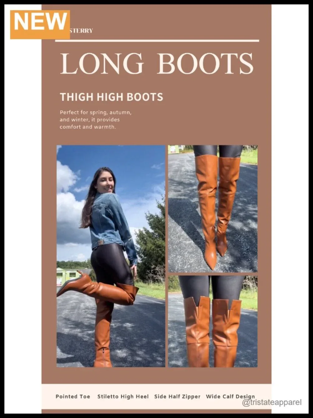 Wide Calf Over The Knee High Heel Boots Pointed Toe Suede